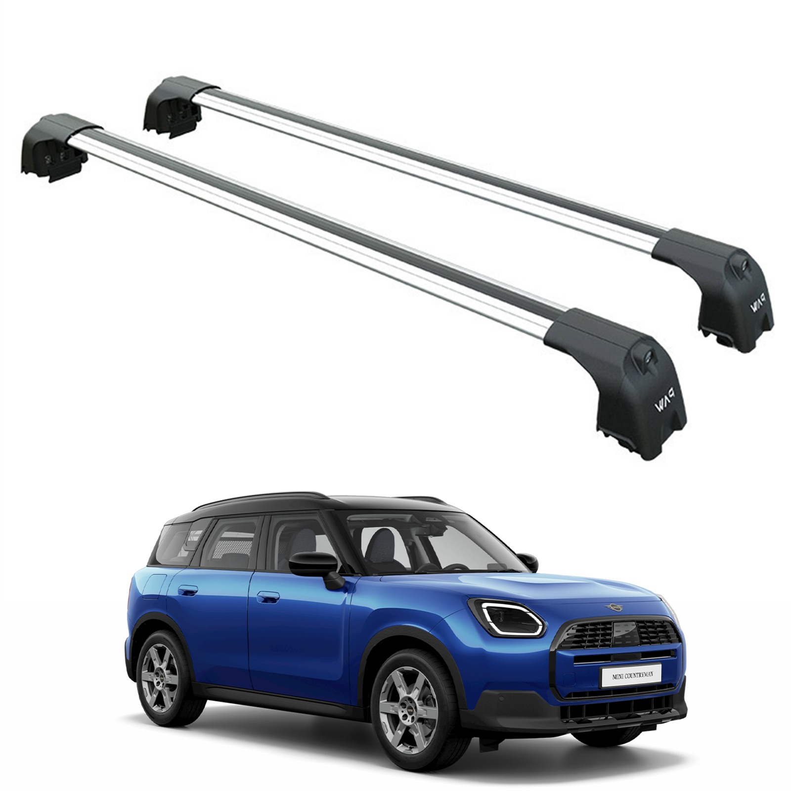 For Mini Countryman U25 2023-2025 Roof Rack Cross Bars Metal Bracket Flush Rail Silver For Mini Countryman U25 2023-2025 Roof Rack Cross Bars Metal Bracket Flush Rail Silver